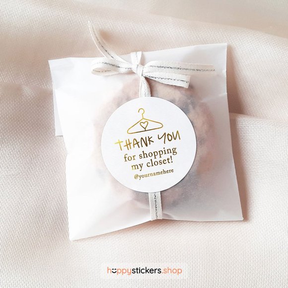 Thank You For Shopping My Closet! Stickers & Labels with your custom text - Picture 8 of 17